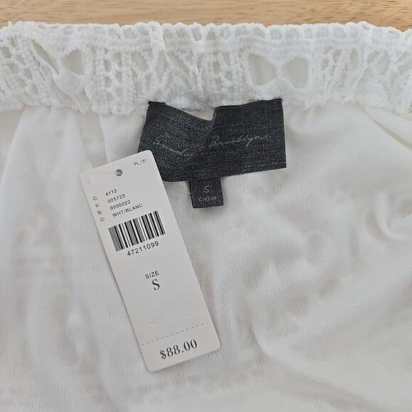NWT Sunday In Brooklyn Anthropologie Off The Shoulder Lace Eyelet Top Size Small - Picture 3 of 11